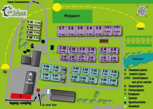 Plattegrond camping